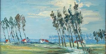 Kunstwerk  op canvas van de Brugse schilder Walter Jonckheere