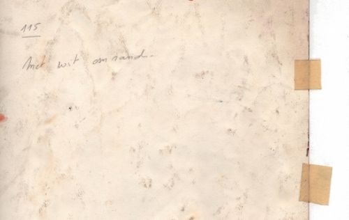 Schilderij op papier van Walter Ponsaert