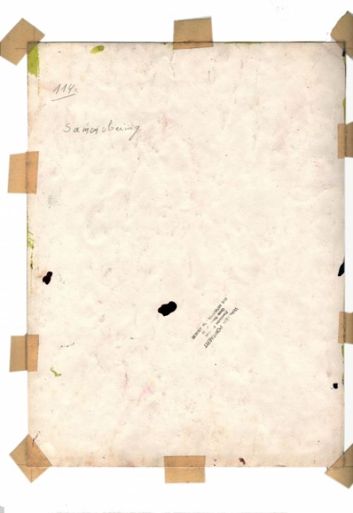 Schilderij op papier van Walter Ponsaert