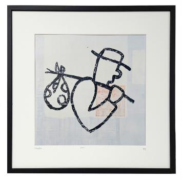 Grafisch kunstwerk van Walter Swennen