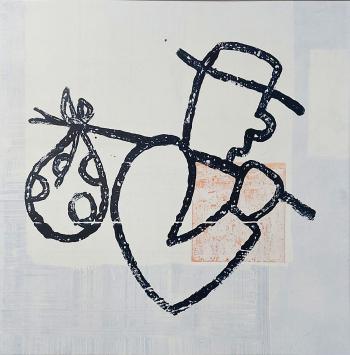 Genummerd kunstwerk van Walter Swennen