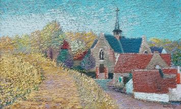 schilderij van Walter Sys, olie op doek