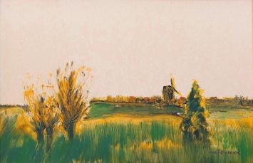 Schilderij door de Belgische kunstenaar W. Teunink