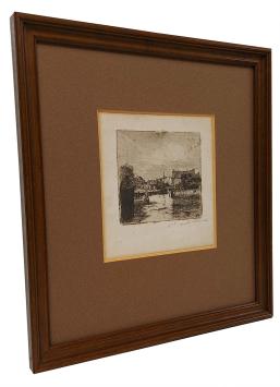 Gezicht op Monnikendam 1903 2de staat