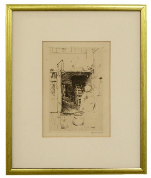 getekende Ets van Walter Vaes, Belgische etser