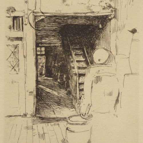 Artist belge Walter Vaes avec gravure