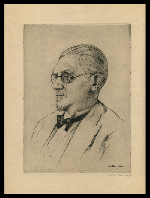 Ets van Walter Vaes kopen, portretets