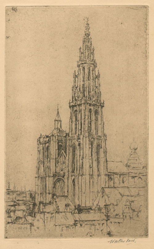 Walter Vaes Belgische kunstenaar met een Grafisch werk van Antwerpen