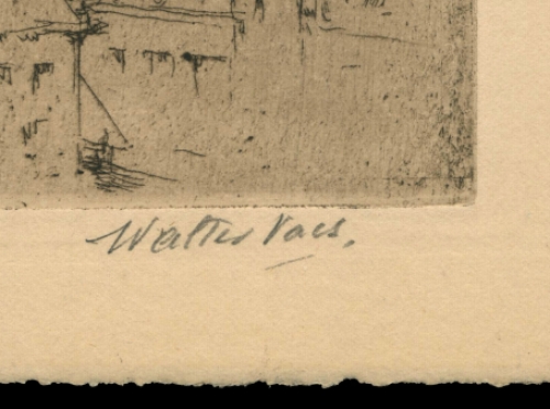 Ets, de kathedraal van Antwerpen, 1905