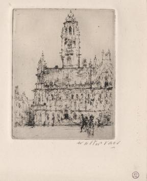 Ets van de Antwerpse kunstenaar Walter Vaes