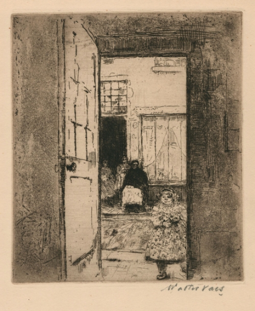 Walter Vaes Belgische kunstenaar met een Grafisch werkje