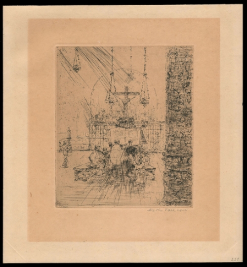 Droge naald ets van Walter Vaes kopen