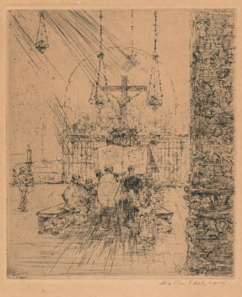 Zeldzame ets van Belgische kunstenaar Walter Vaes kopen