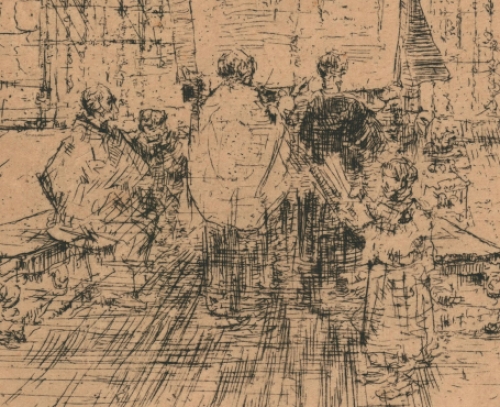 Le lutrin van de Belgische etser W. Vaes