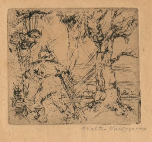 Grafisch werk van de Belgische kunstenaar Walter Vaes