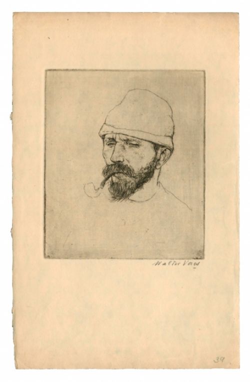 getekende Ets van Walter Vaes