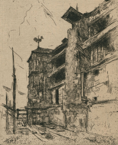 Originele ets van Belgische kunstenaar Walter Vaes