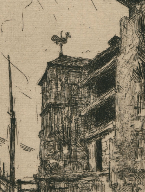 Op de toren St. Jacobs Antwerpen door W. Vaes