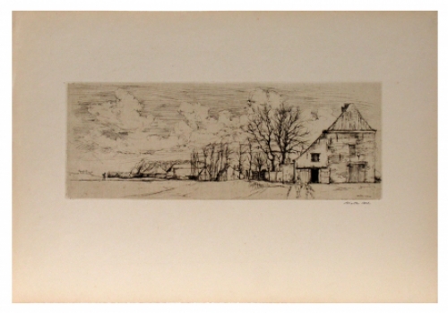 getekende Ets van Walter Vaes, Belgische etser