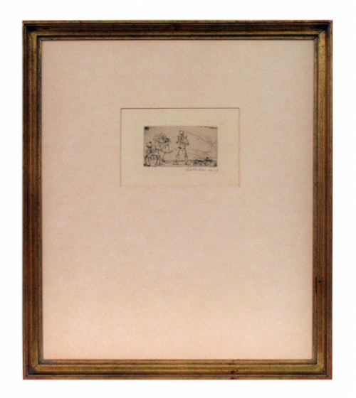 getekende Ets van Walter Vaes, Belgische etser