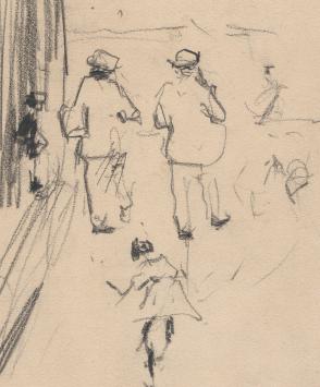 Tekening van Walter Vaes, Belgische kunstenaar