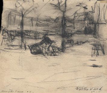Tekening van Walter Vaes, Belgische kunstenaar