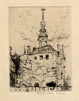 Kleine ets van de  Belgische kunstenaar Walter Vaes kopen