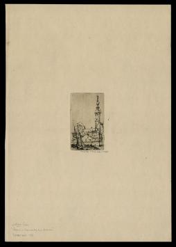 Kleine ets van de  Belgische kunstenaar Walter Vaes kopen