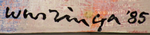 Abstract schilderij van Frans Warringa  kopen