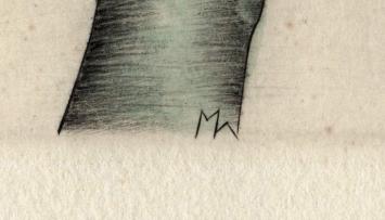 Grafisch kunstwerkje kopen, voorzien van monogram in de druk