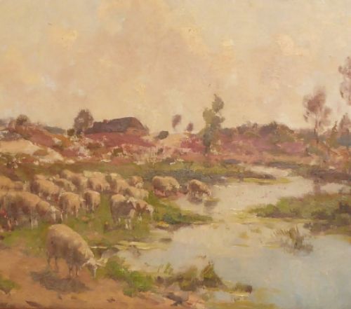 Schapen en schaapsherder