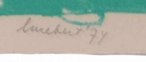 Een litho uit 1974 van de Nederlandse kunstenaar Lucebert