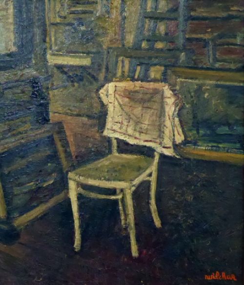 Schilderij van wilchar chaise