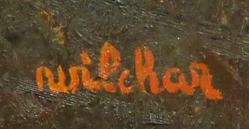 Schilderij uit 1941 door de Belgische kunstenaar wilchar