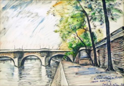 Schilderij van wilchar op papier