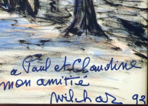 peinture d\'artist belge  wilchar