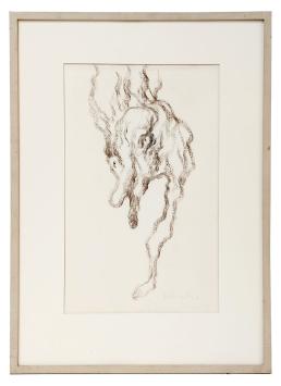 Wilfried Pas Belgische kunstenaar met een tekening