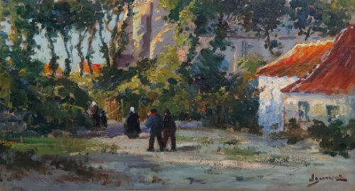 Willem Battaille met een dorpsgezicht