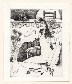 Ex libris van de Belgische kunstenares  Denyse Willem kopen