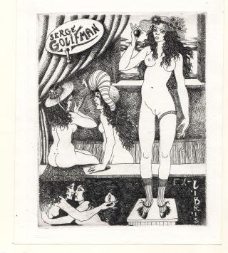 Ex libris van de Belgische kunstenares  Denyse Willem kopen