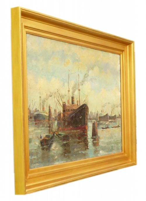 Boten in de Amsterdamse haven