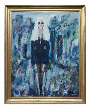 Groot schilderij van de schilder Willy Clevers kopen