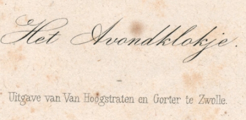 Het Avondklokje (+/- 1890)