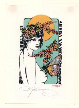 Ex libris van de Belgische kunstenaar Willy Braspennincx