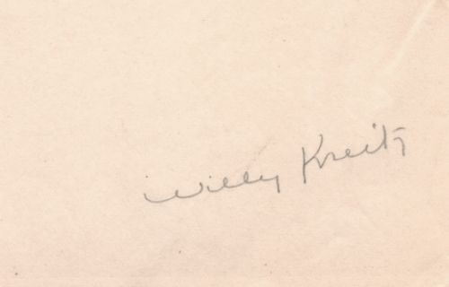 Tekening van Willy Kreitz