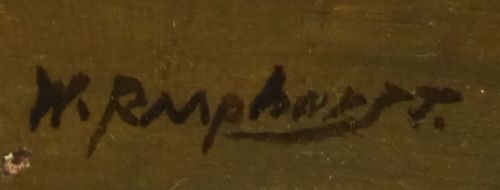 Schilderij, olie op Canvas van W. Raaphorst