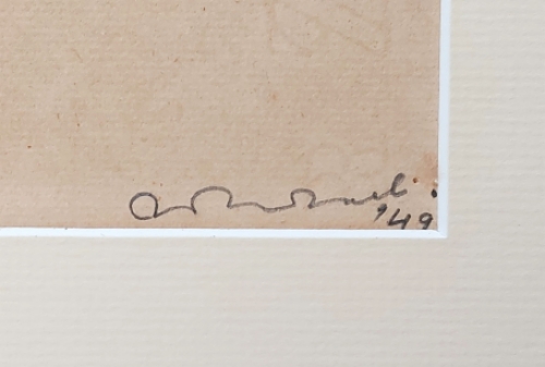 Arbre fruitier au printemps 1949