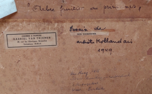 Arbre fruitier au printemps 1949