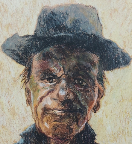 Vrolijk kleurrijk kunstwerkje van Wim Sobrie