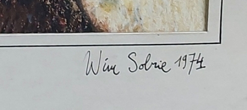 Wim Sobrie met een speels kunstwerk